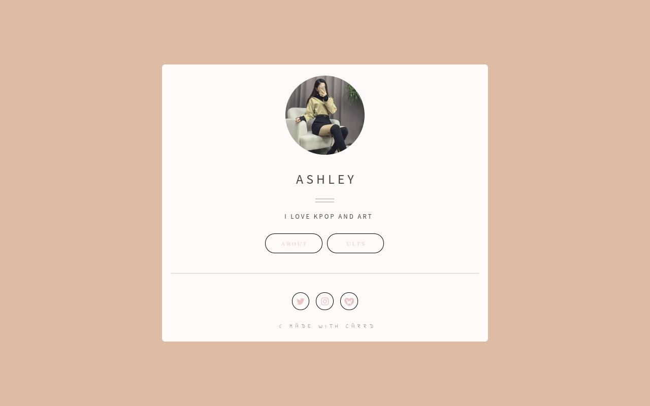Carrd profile picture for @simply